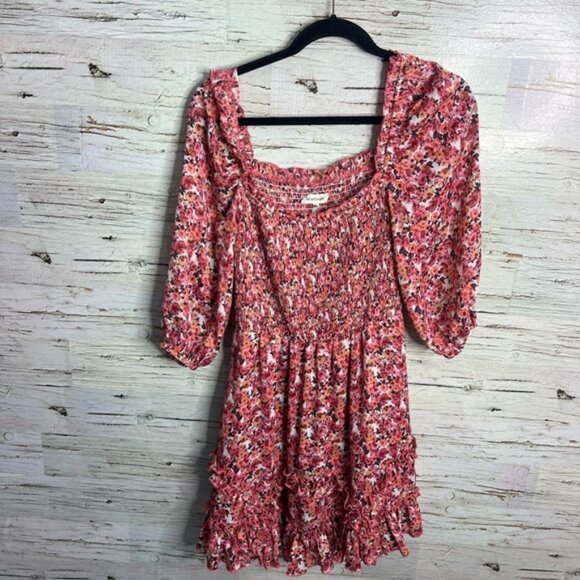 Heartloom Pink Floral Midi Dress size small - Picture 1 of 6